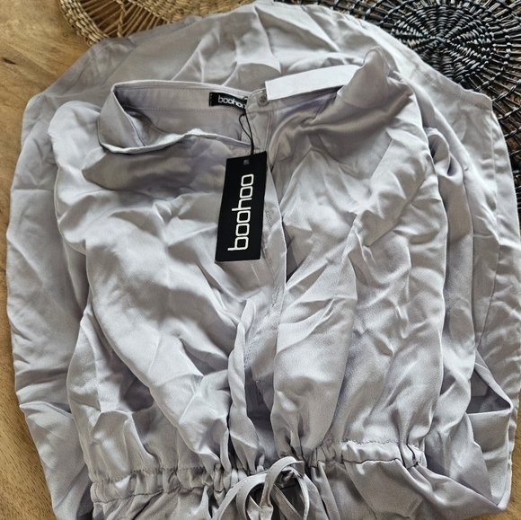 Nwt Boohoo shirt dress- 12 - Picture 9 of 9